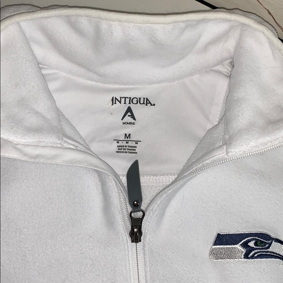 Seahawks white zip up & black north face zip up - Picture 6 of 8